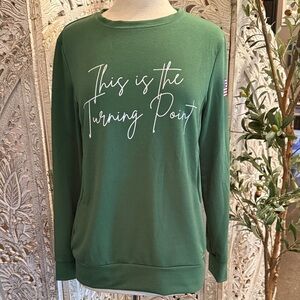 Green Graphic Sweatshirt